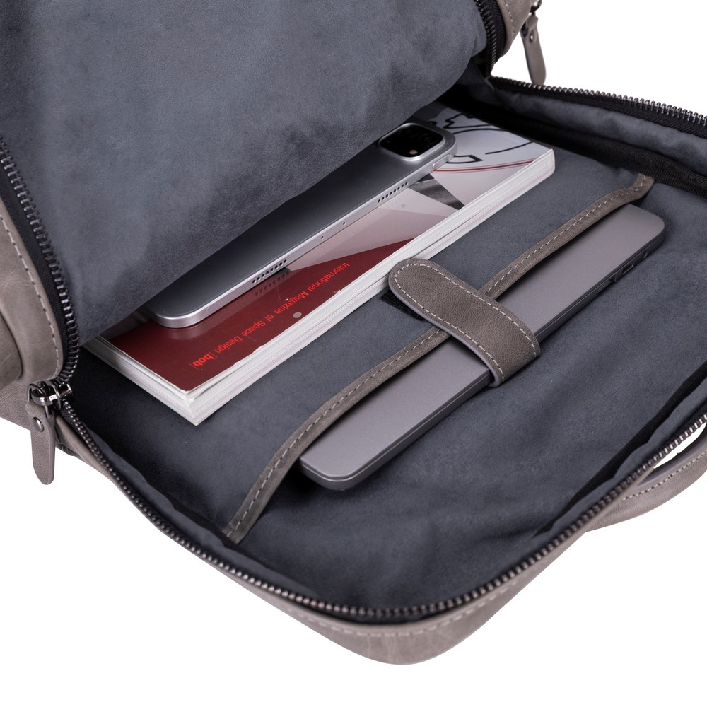 Notebook ve Sırt Çantaları Hidden Castle Deri Sırt Çantası Antik Gri Satın Al