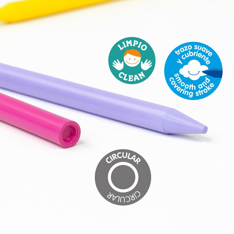 Okul Kırtasiye MILAN 022R12 PLASTIPASTEL MUM PASTEL BOYA - 12Lİ Satın Al