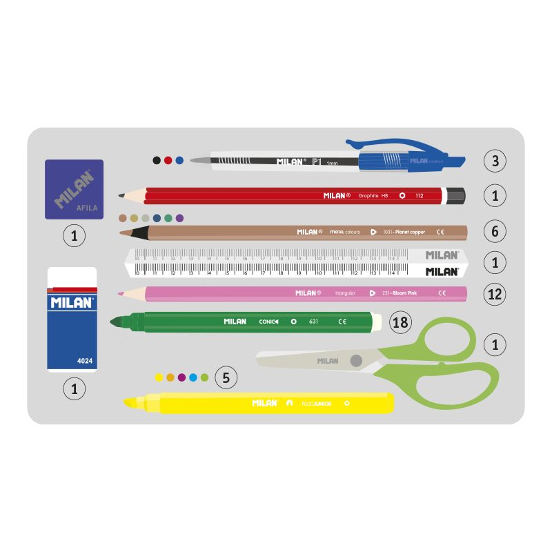 Okul Kırtasiye MILAN 081364BWA BE WOOL YÜN TURUNCU 3 CEPLİ SETLİ KALEM ÇANTASI Satın Al