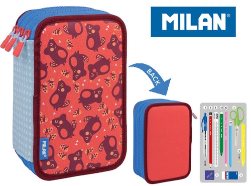 Okul Kırtasiye MILAN 081364NLP NET&LIT PEMBE 3 KATLI SET KALEM ÇANTASI Satın Al