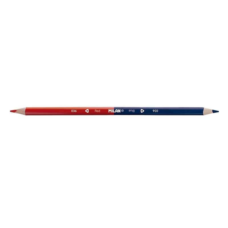 Okul Kırtasiye MILAN 702312 ÇİFT UÇLU KURU BOYA KALEMİ (2.9MM UÇ) -12'Lİ Satın Al