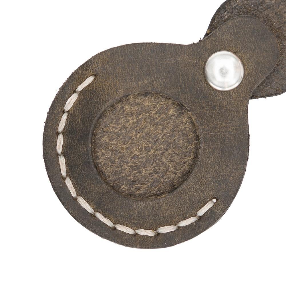 Oto Aksesuarları Apple AirTag Uyumlu Deri Anahtarlık Beta AA16 Kahve Satın Al