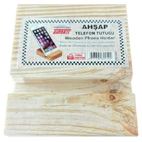 Oto Bakım Ürünleri Autokit Ahşap Telefon Tutucu Satın Al