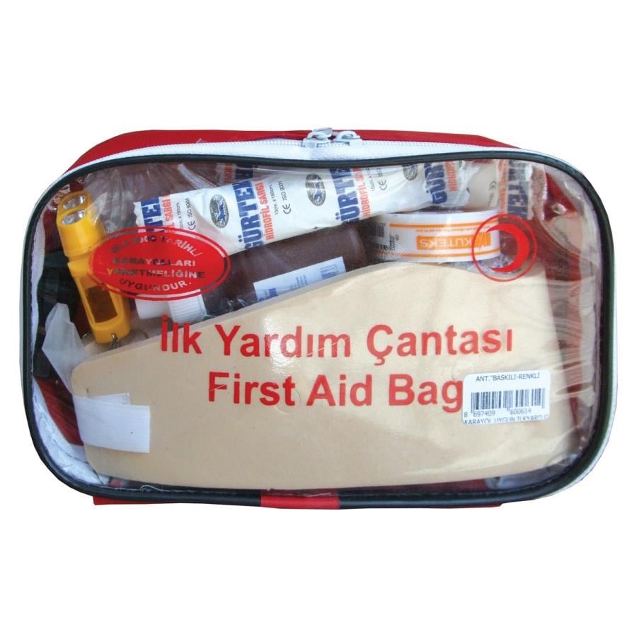 Oto Bakım Ürünleri Autokit İlk Yardım Çantası Renkli Bez Çantalı ( Karayollarına Uygun ) Satın Al