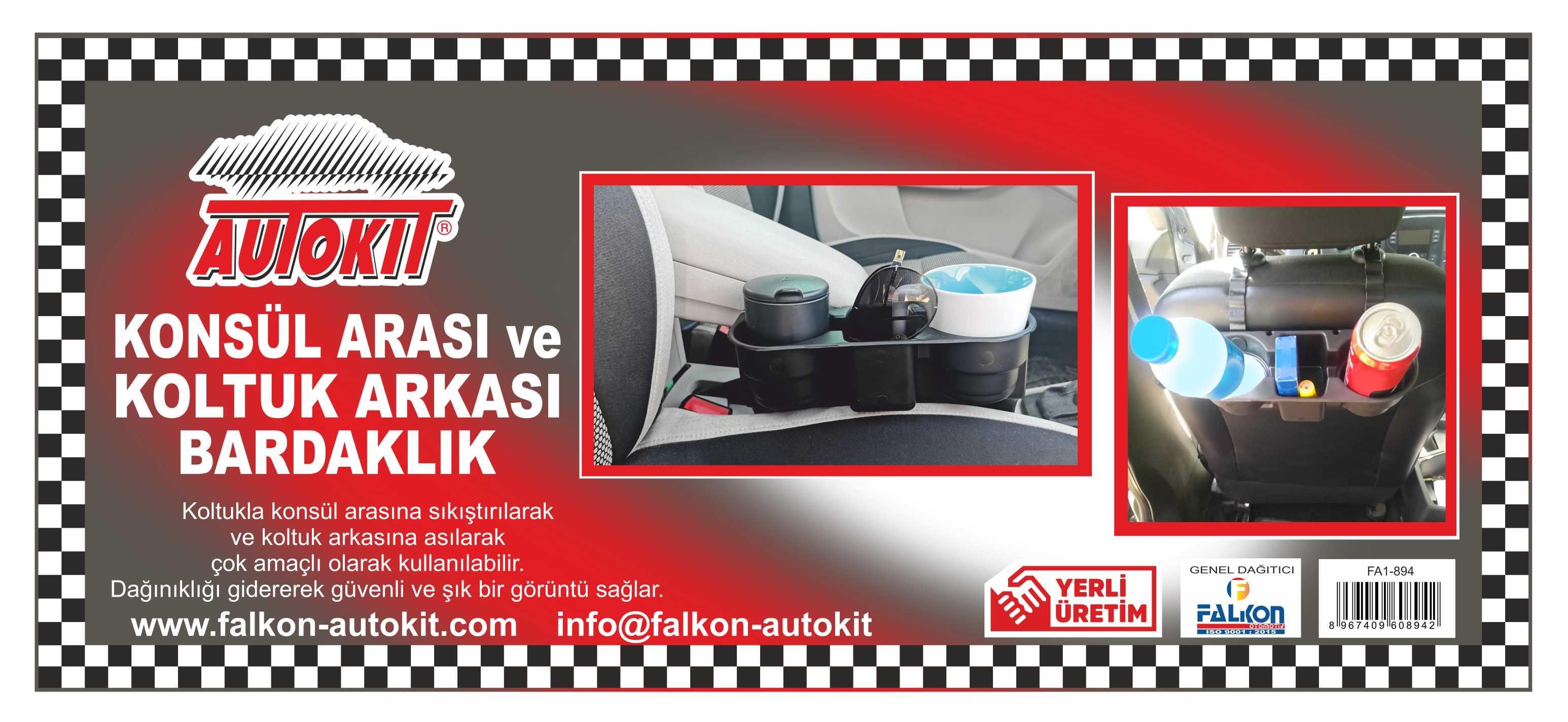 Oto Bakım Ürünleri Autokit Konsol Arası ve Koltuk Arkası Bardaklık Satın Al