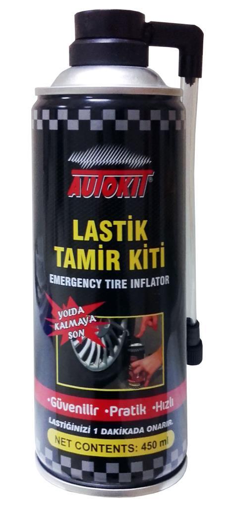 Oto Bakım Ürünleri Autokit Lastik Tamir Kiti 450 ml Satın Al
