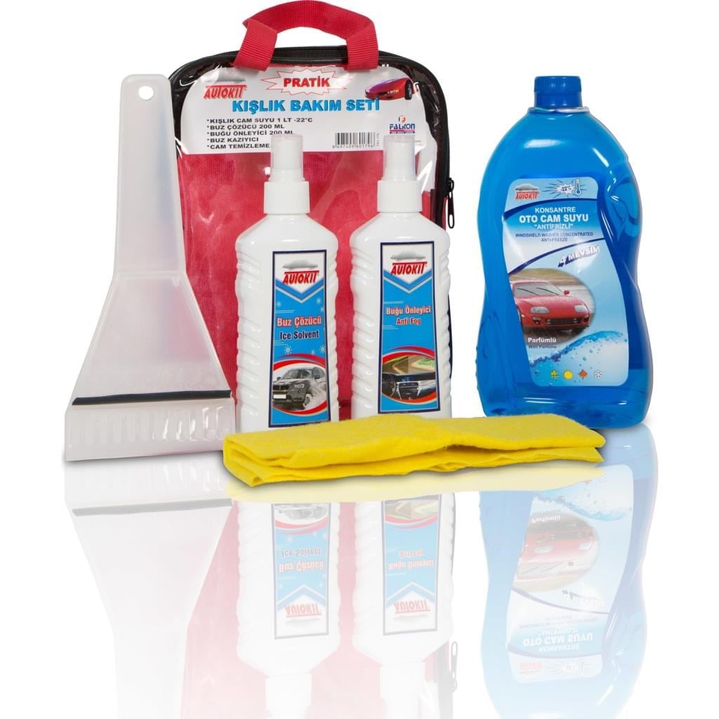Oto Bakım Ürünleri Autokit Pratik Kışlık Oto Bakım Seti 5 Parça Çantalı Satın Al
