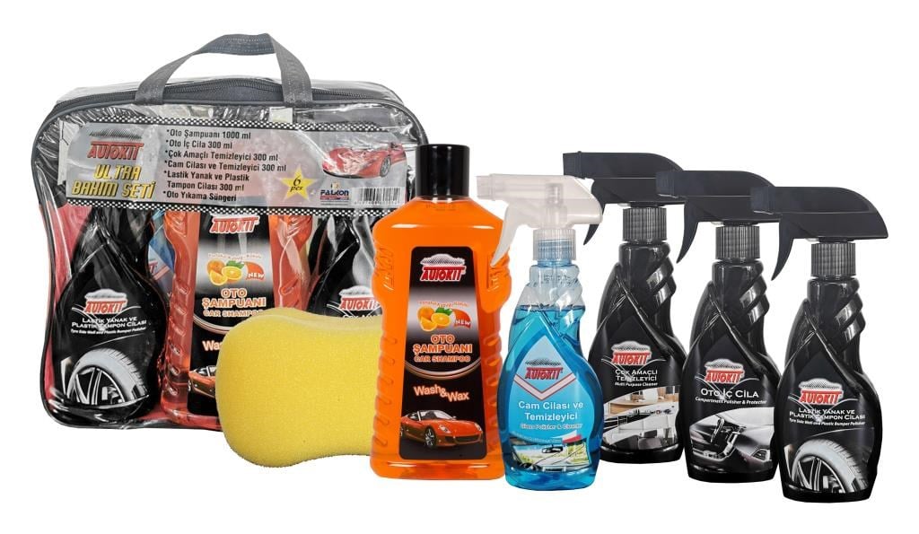 Oto Bakım Ürünleri Autokit Ultra Oto Bakım Seti Çantalı 6 Parça Satın Al