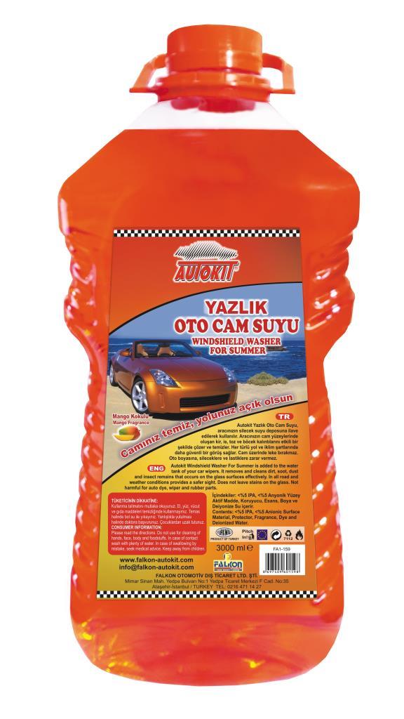 Oto Bakım Ürünleri Autokit Yazlık Cam Suyu Mango 3 Litre Satın Al