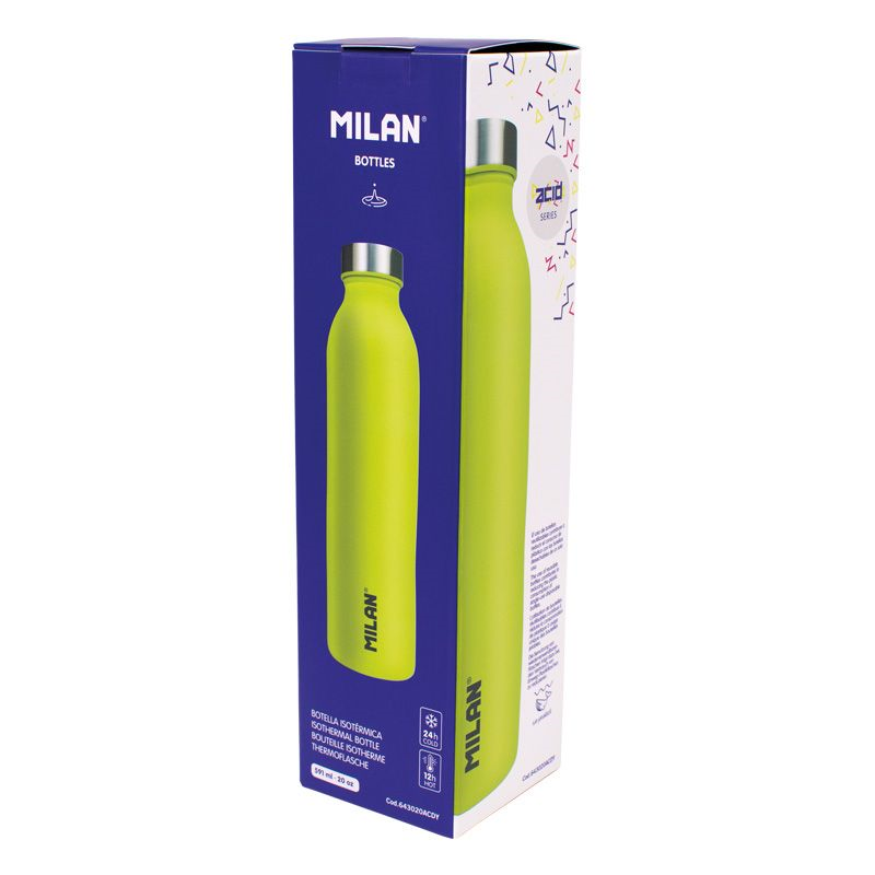 Outdoor Kamp Malzemeleri MILAN 643020ACDY ACID SARI PASLANMAZ TERMOS MATARA 591ML Satın Al