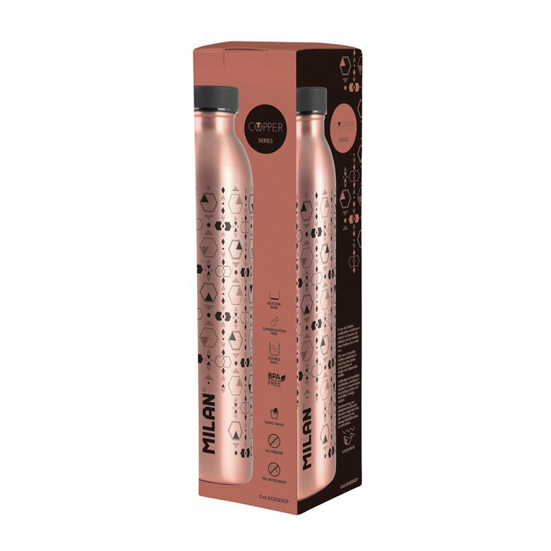 Outdoor Kamp Malzemeleri MILAN 643020CP COPPER SİYAH PASLANMAZ İZOTERMAL MATARA 591ML Satın Al