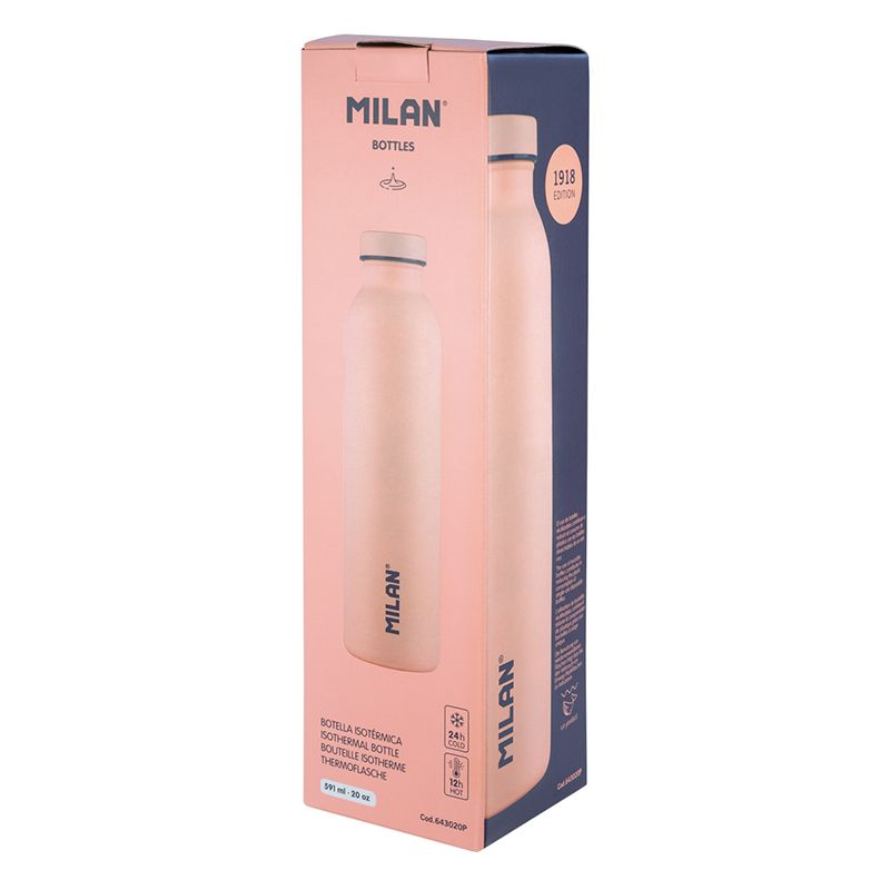 Outdoor Kamp Malzemeleri MILAN 643020P 1918 PEMBE PASLANMAZ İZOTERMAL MATARA 591ML Satın Al