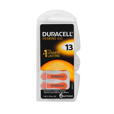 Piller Duracell 13 Numara Düğme Kulaklık Pili İşitme Cihazı İçin 6'lı Paket Satın Al