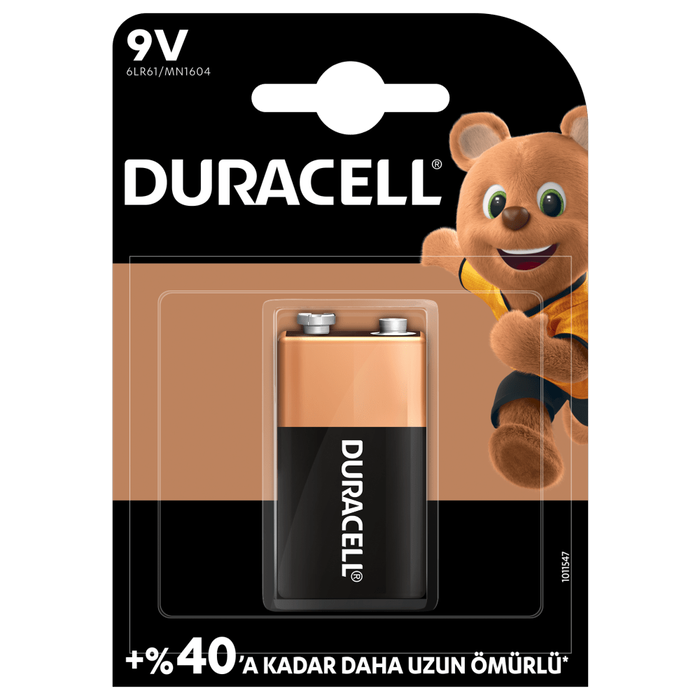 Piller Duracell 9 Volt Pil 1'li Satın Al