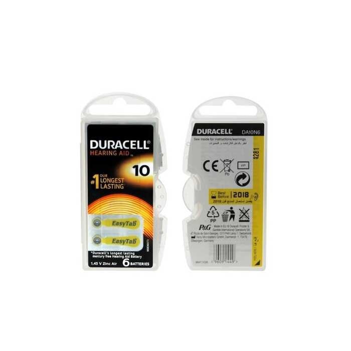 Piller Duracell Activair10 6'lı Kulaklık Pili Satın Al