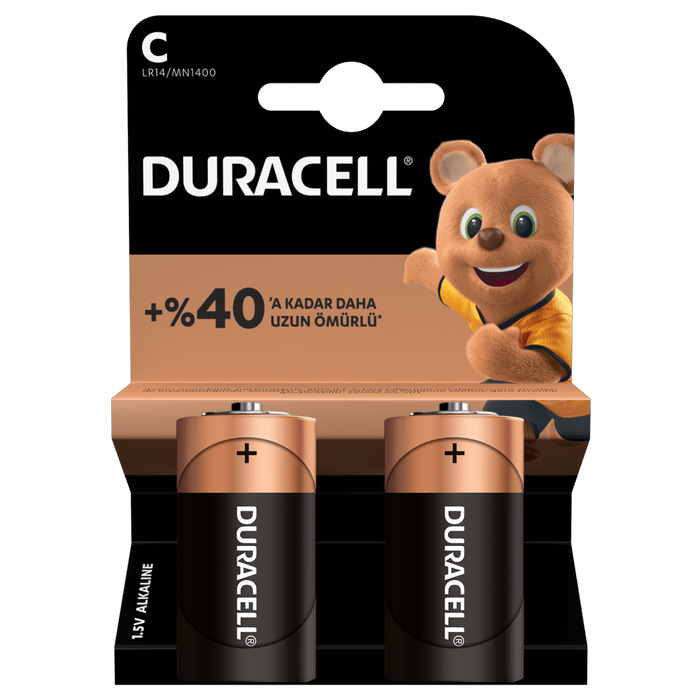 Piller Duracell C Orta Pil 2'li Satın Al