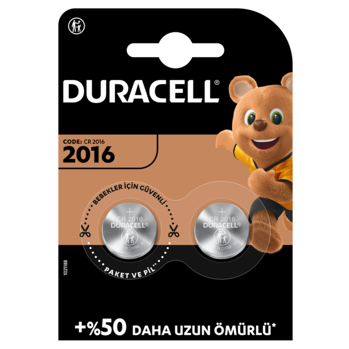 Piller Duracell Cr2016 Lithium 3V Pil 2'li Satın Al