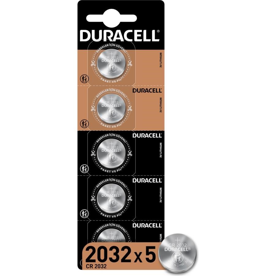 Piller Duracell CR2032 Lıthıum 3V Pil 5'li Satın Al