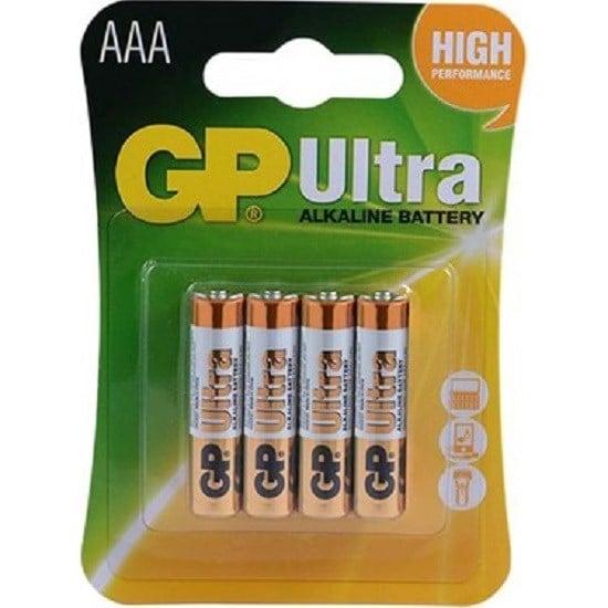Piller GP LR03 ULTRA ALKALİN 4LÜ İNCE KALEM PİL Satın Al