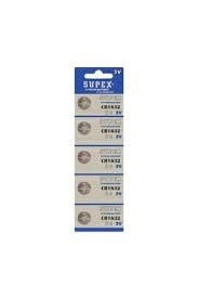 Piller Supex CR1632-C5 3V Lityum Düğme Pil 5'li Paket Satın Al