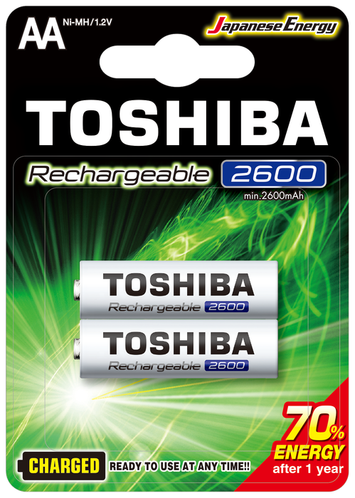 Piller TOSHIBA 2600 MAH ŞARJLI KALEM PİL 2Lİ Satın Al