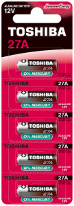 Piller Toshiba 27A Bp Alkalin Pil 5'li Satın Al