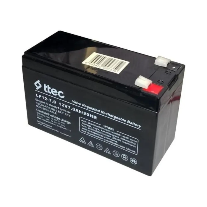 Piller TTEC 12V 7AH BAKIMSIZ KURU AKÜ Satın Al