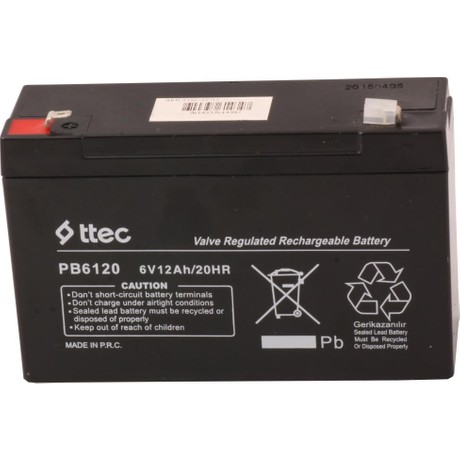 Piller Ttec 6V 12AH Bakımsız Kuru Akü Satın Al