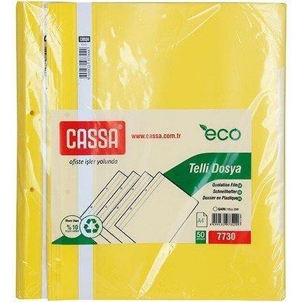 Poşet Dosyalar Cassa Plastik Telli Dosya Sarı 50'li 1 Paket ( 50 Adet ) Satın Al