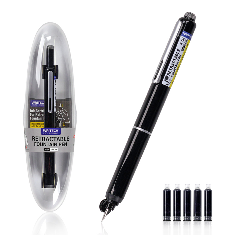 Prestij ve Dolma Kalemler WRITECH W-784 BASMALI DOLMA KALEM SİYAH - BLİSTER Satın Al