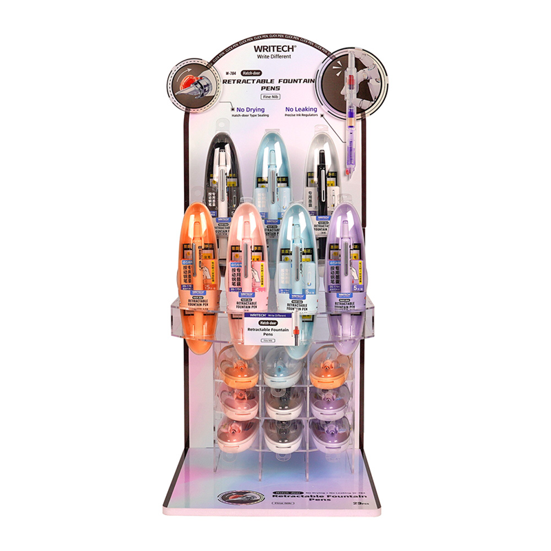 Prestij ve Dolma Kalemler WRITECH W-784 BASMALI DOLMA KALEM - 43'LÜ STAND Satın Al