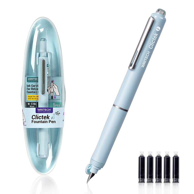 Prestij ve Dolma Kalemler WRITECH W-784 BASMALI DOLMA KALEM MAVİ - BLİSTER Satın Al