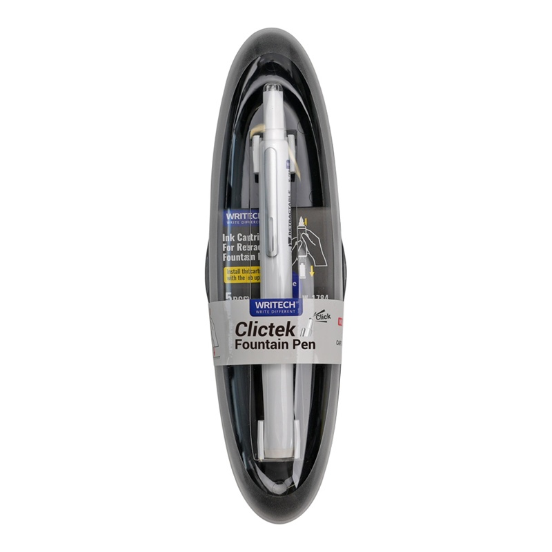 Prestij ve Dolma Kalemler WRITECH W-784 BASMALI DOLMA KALEM BEYAZ - BLİSTER Satın Al