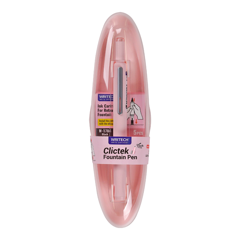 Prestij ve Dolma Kalemler WRITECH W-784 BASMALI DOLMA KALEM PEMBE - BLİSTER Satın Al