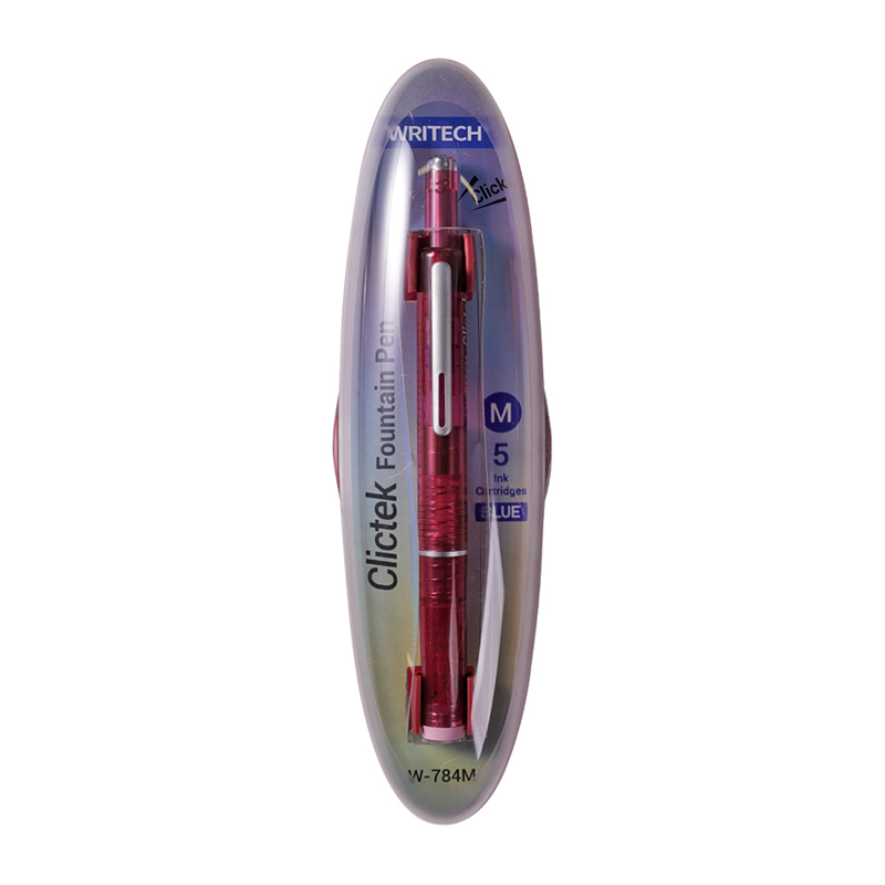 Prestij ve Dolma Kalemler WRITECH W-784M BASMALI DOLMA KALEM KIRMIZI GÖVDE (M TIP) - BLISTER Satın Al