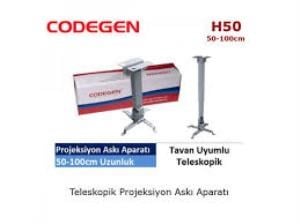 Projeksiyon Aksesuarları Codegen H50 Tavan Asma Aparatı 50-100 cm (Teleskop Satın Al
