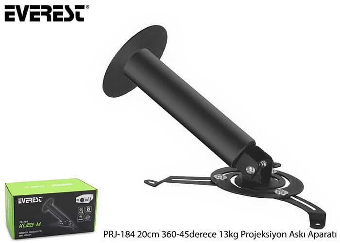 Projeksiyon Aksesuarları Everest PRJ-184 20cm 360-45derece 13kg Projeksiyon Satın Al