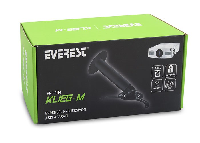 Projeksiyon Aksesuarları Everest PRJ-184 20cm 360-45derece 13kg Projeksiyon Satın Al