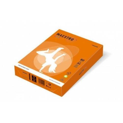 Renkli Fotokopi Kağıtları Maestro A4 Renkli Fotokopi Kağıdı Turuncu (OR43) 80Gr 1 Paket Satın Al