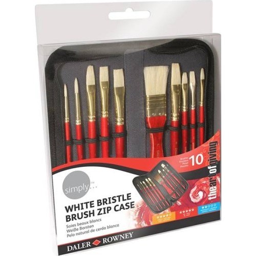 Resim Fırçaları Daler Rowney Simply Yağlı Boya Fırça Set Çantalı 10'lu Satın Al