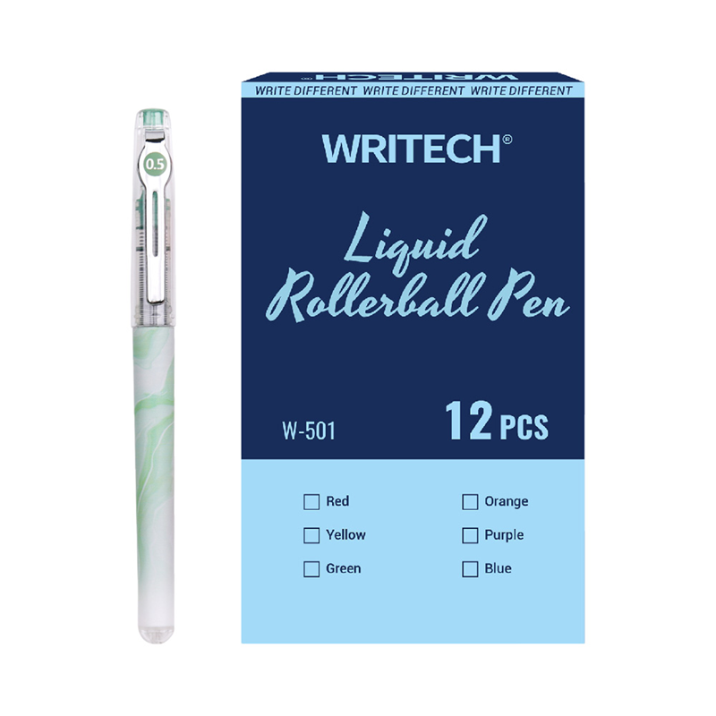 Roller ve Jel Kalemler WRITECH W-501 LIQUID ROLLER 0,5MM KALEM YEŞİL - 12'Lİ KUTU Satın Al