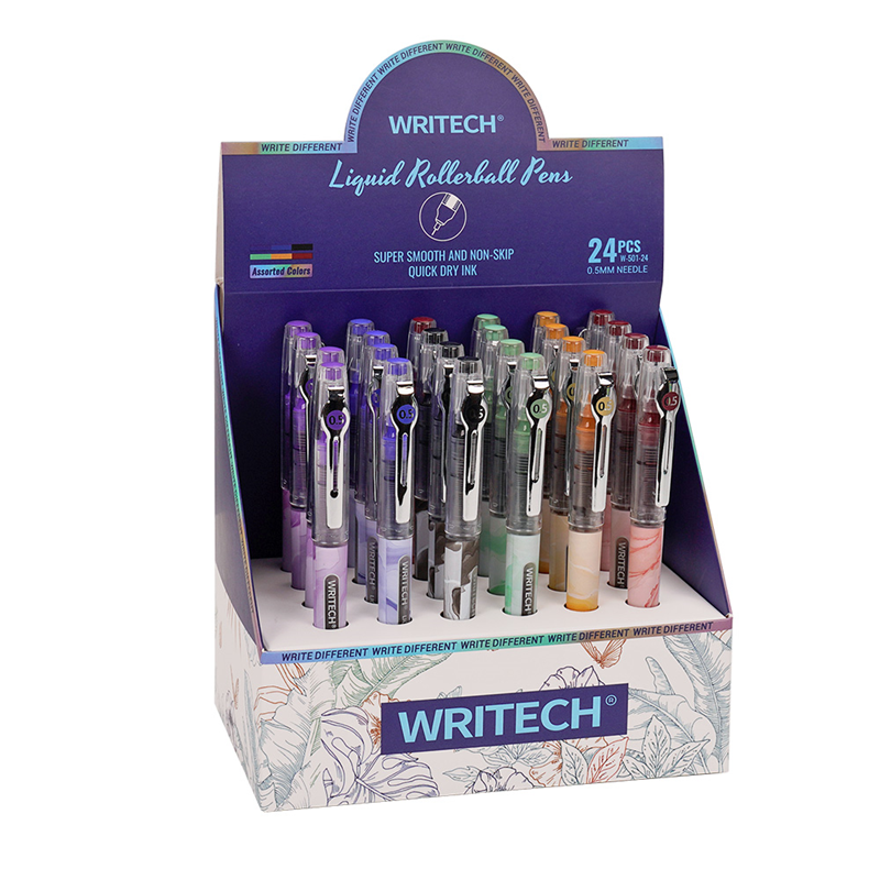 Roller ve Jel Kalemler WRITECH W-501 LIQUID ROLLER 6 RENK 0,5MM KALEM - 24'LÜ SET Satın Al