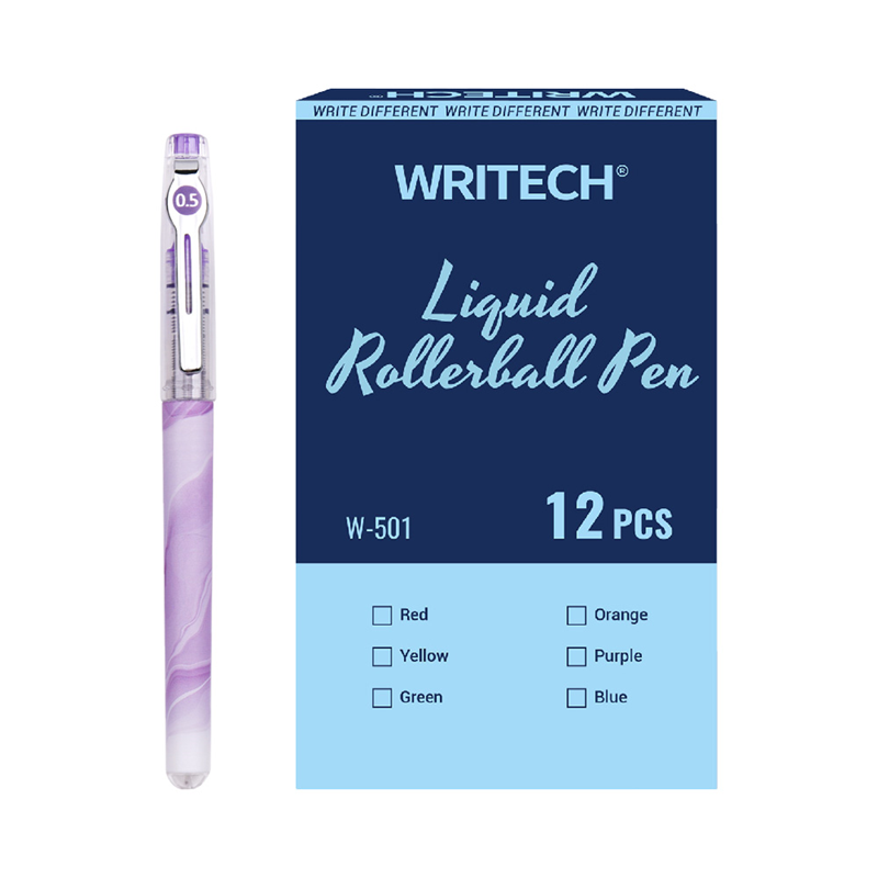 Roller ve Jel Kalemler WRITECH W-501 LIQUID ROLLER 0,5MM KALEM MOR - 12'Lİ KUTU Satın Al