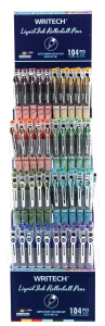 Roller ve Jel Kalemler WRITECH W-501 LIQUID ROLLER 8 RENK 0,5MM KALEM - 104'LÜ SET Satın Al
