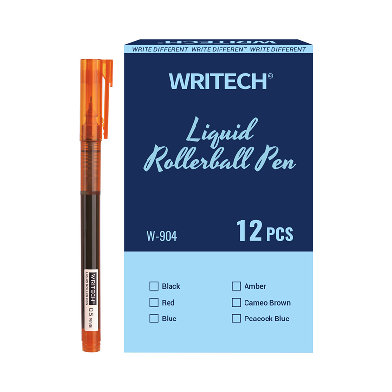 Roller ve Jel Kalemler WRITECH W-904 LIQUID ROLLER 0,5MM KALEM AMBER - 12'Lİ KUTU Satın Al