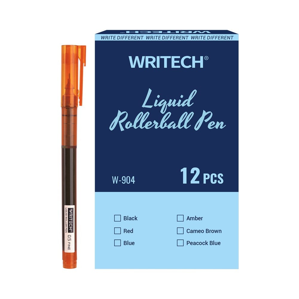 Roller ve Jel Kalemler WRITECH W-904 LIQUID ROLLER 0,5MM KALEM AMBER - 12'Lİ KUTU Satın Al