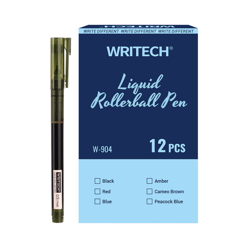 Roller ve Jel Kalemler WRITECH W-904 LIQUID ROLLER 0,5MM KALEM ZEYTİN YEŞİLİ - 12'Lİ KUTU Satın Al