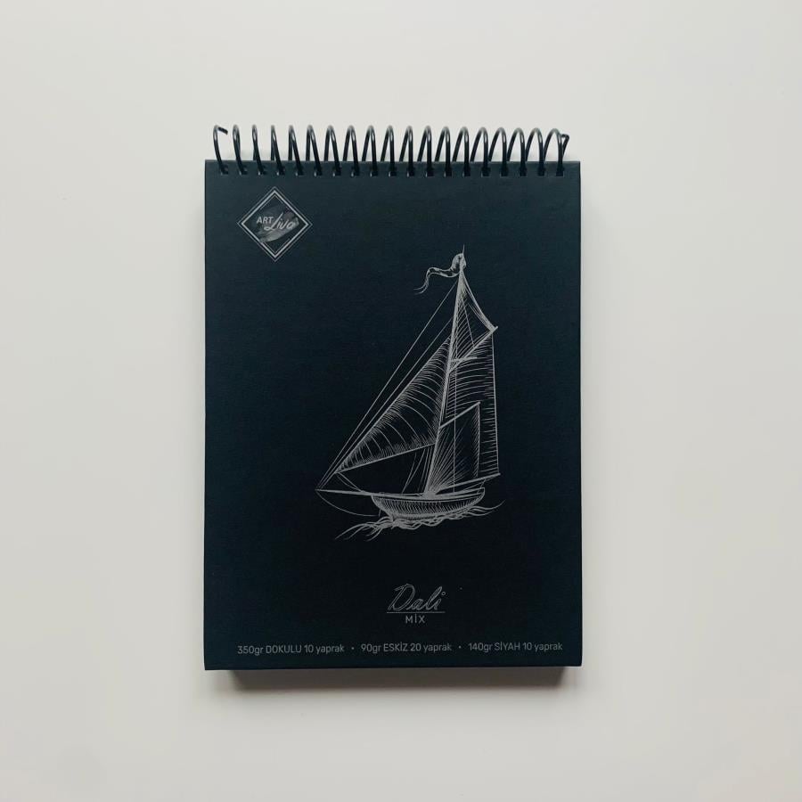 Sanatsal Resim Defterleri Art Liva Dali Mix Sanatsal Dokulu Spiralli Bloknot 17x24 40 Yp. Satın Al