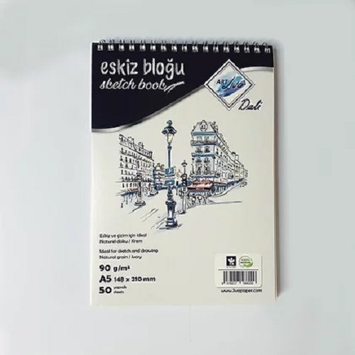 Sanatsal Resim Defterleri Art Liva Dali Eskiz ve Çizim Defteri 90gr A5 50 Yaprak Satın Al
