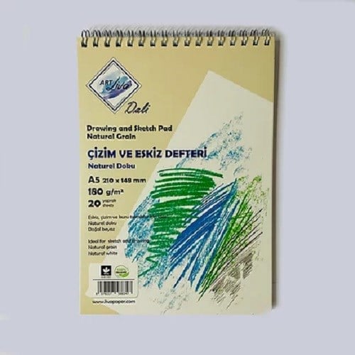 Sanatsal Resim Defterleri Art Liva Dali Eskiz ve Çizim Defteri 180gr A5 20 Yaprak Satın Al